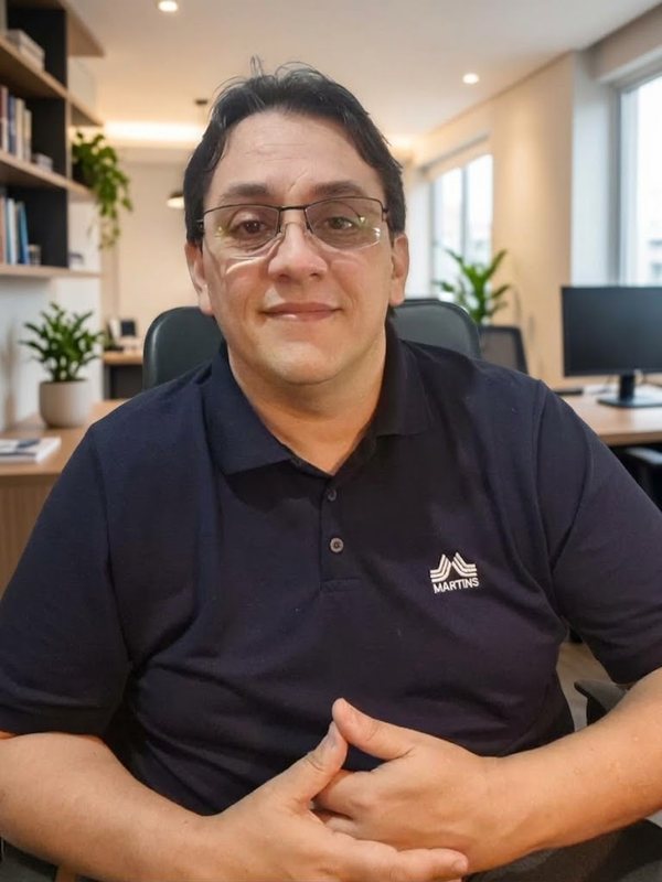 Foto de Leonardo Nantes com camisa do Martins